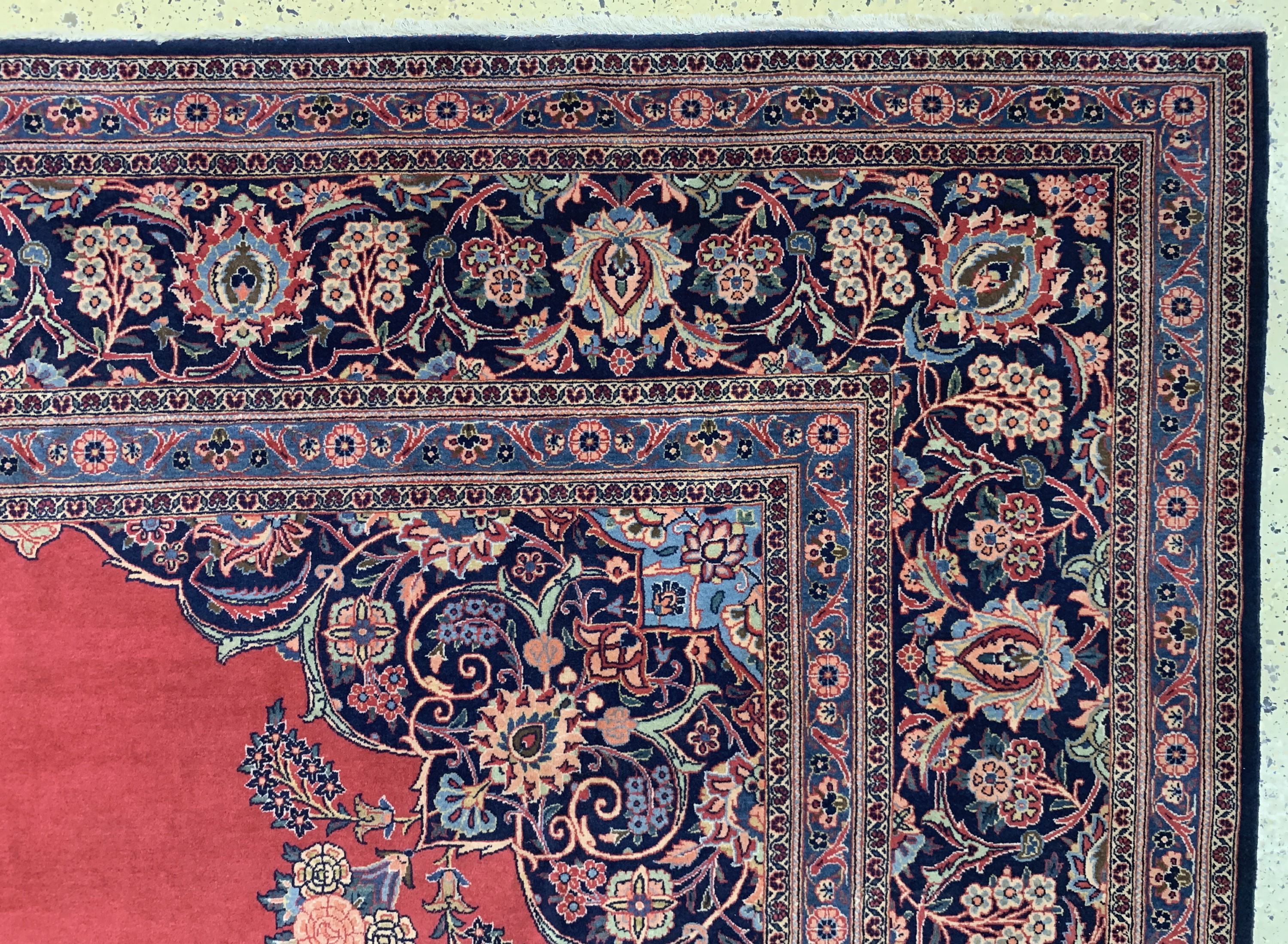 Detail f: Keschan Kork, Persien, Anfang 20.Jhd, Wolleauf Baumwolle, ca. 406 x 316 cm, EHZ: 2