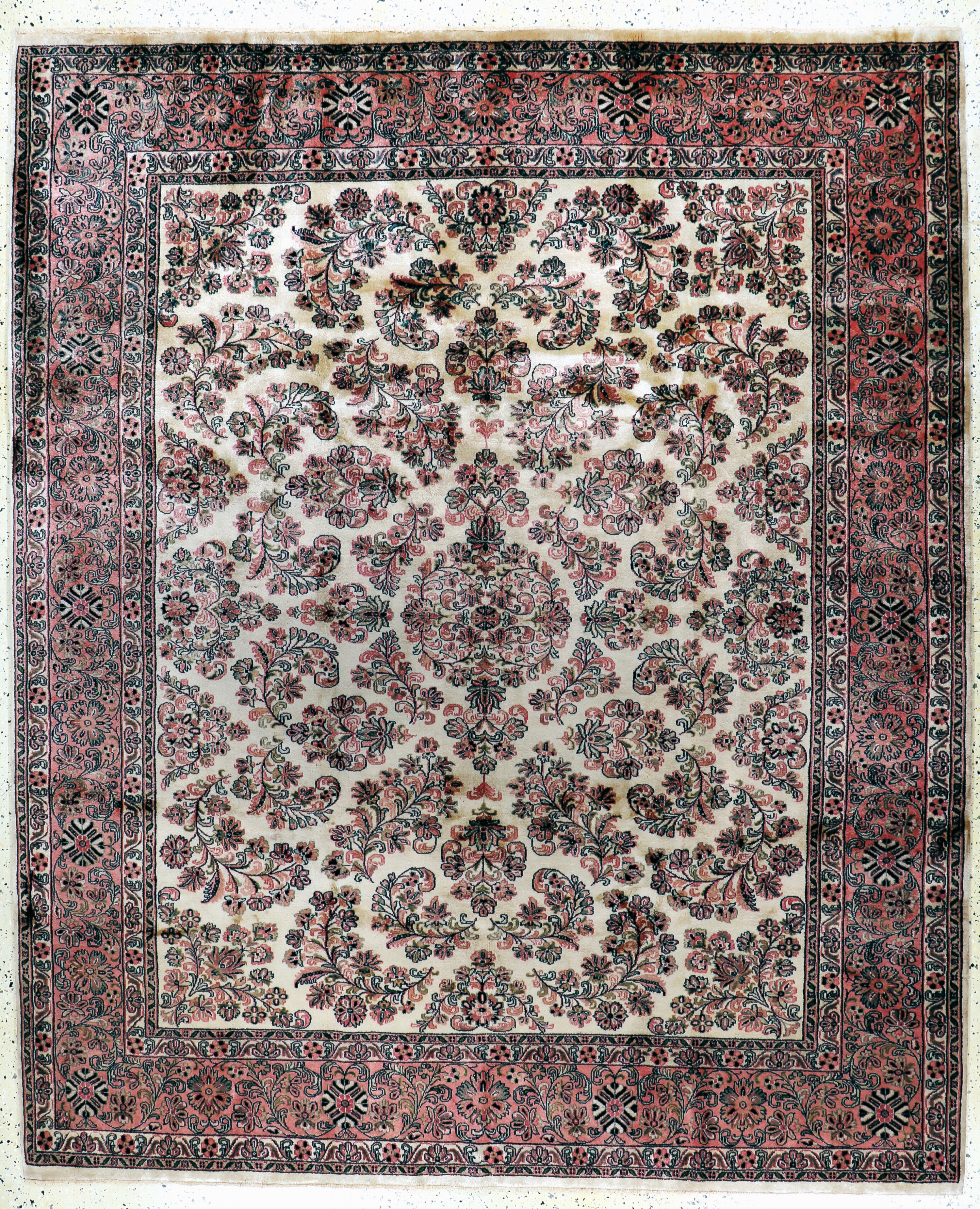 Image 27128690 - Sarogh Kork fein, Indien, Ende 20.Jhd, Korkwolle auf Baumwolle, ca. 288 x 237 cm, EHZ: ...