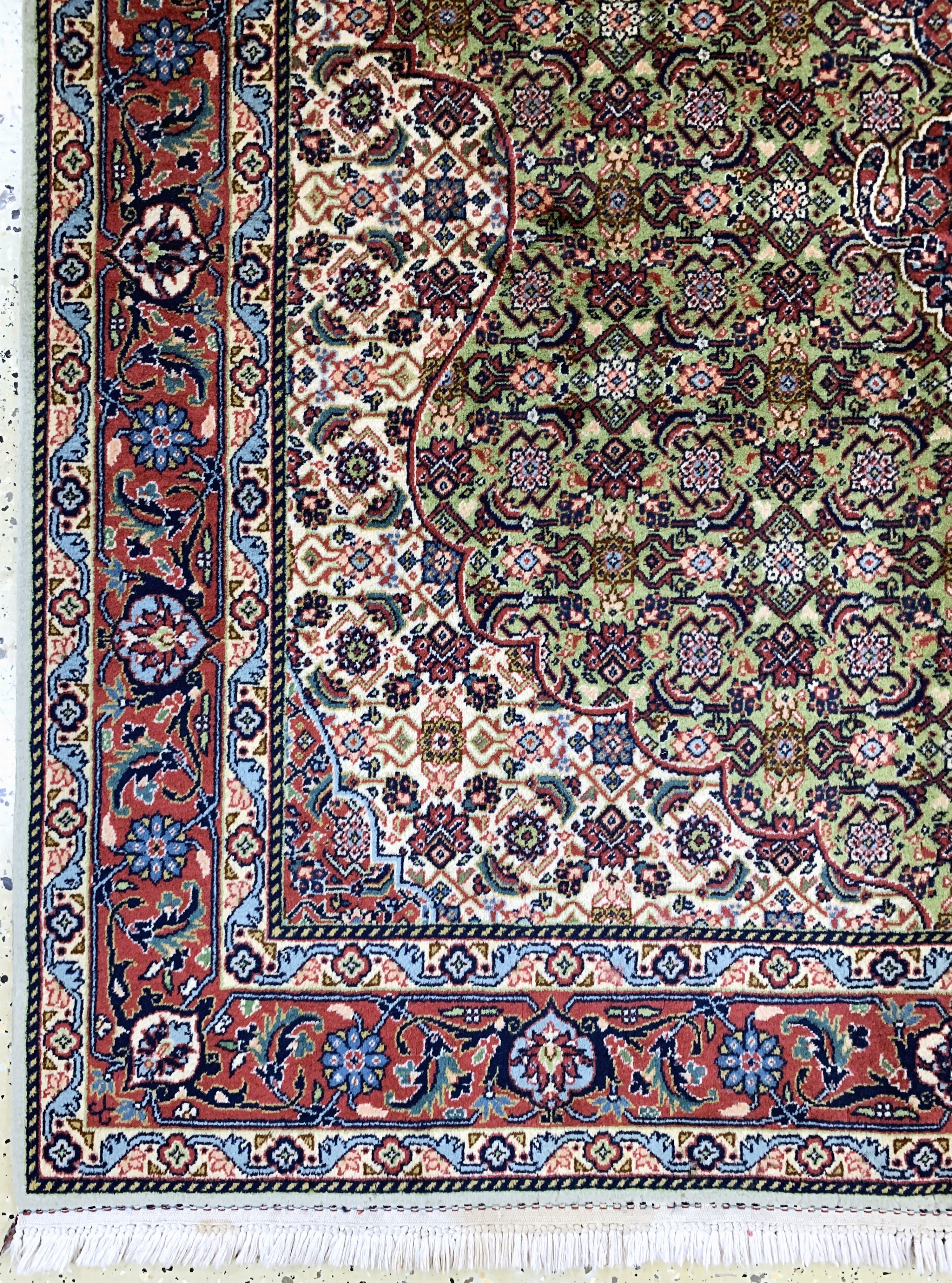 Detail b: Täbriz, Rumänien, Ende 20.Jhd, Wolle auf Baumwolle, ca. 273 x 170 cm, Reinigungsbedürftig, EHZ: 1-2