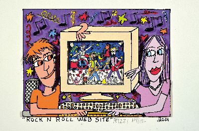 27128613k - James Rizzi, 1950-2011 New York, 3D-Konstruktion, ´Rock N Roll Web Site´, 2001, ...