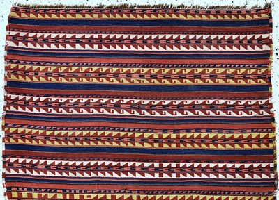 27128624a - Nomadendecke´Jajim´, Persien, Anfang 20.Jhd, Wolle auf Wolle, ca. 260 x 114 cm, EHZ: ...