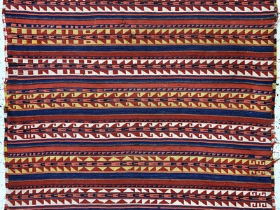 27128624b - Nomadendecke´Jajim´, Persien, Anfang 20.Jhd, Wolle auf Wolle, ca. 260 x 114 cm, EHZ: ...
