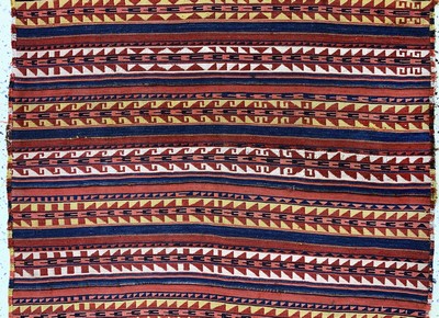 27128624c - Nomadendecke´Jajim´, Persien, Anfang 20.Jhd, Wolle auf Wolle, ca. 260 x 114 cm, EHZ: ...