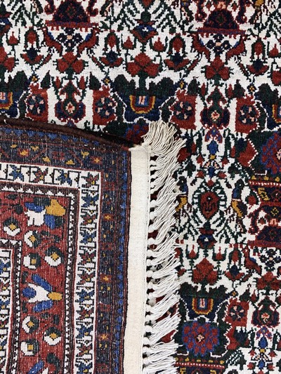 27128625f - Afschar, Persien, Anfang 20.Jhd, Wolle auf Baumwolle, ca. 210 x 145 cm, EHZ: 2 ...