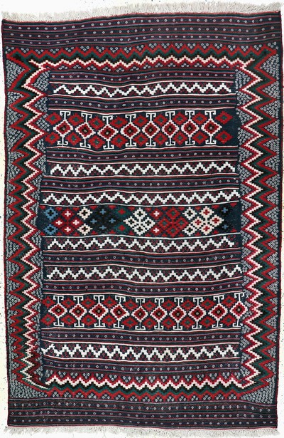 Image Sirdjan Kilim, Persia, mid-20th century, wool on wool, approx. 242 x 163 cm, condition: ...