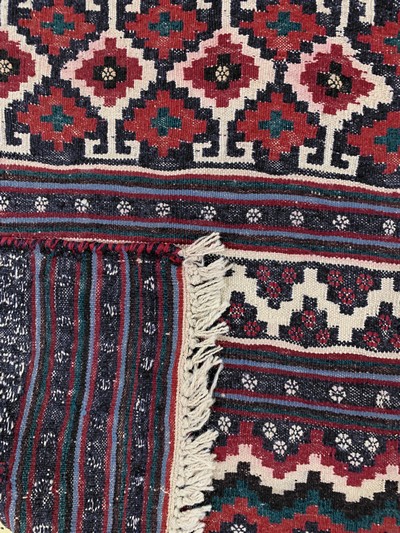 27128628f - Sirdjan Kelim, Persien, Mitte 20.Jhd, Wolleauf Wolle, ca. 242 x 163 cm, EHZ: 2 ...