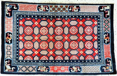 Image Pao Tow antik, China, um 1900, Wolle auf Baumwolle, ca. 206 x 135 cm, EHZ: ...