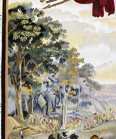 27128630c - Tapisseri, China, Ende 20.Jhd, Wolle auf Baumwolle, ca. 221 x 108 cm, EHZ:(nahezu ...