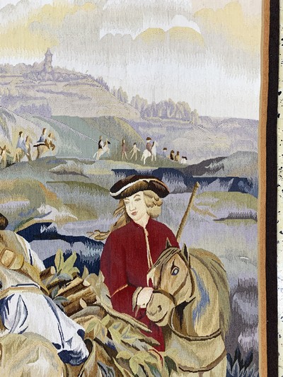 27128630e - Tapisseri, China, Ende 20.Jhd, Wolle auf Baumwolle, ca. 221 x 108 cm, EHZ:(nahezu ...