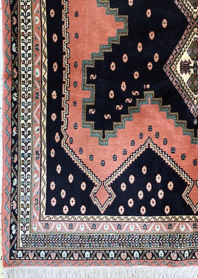 27128633b - Sirdjan, Persien, Ende 20.Jhd, Wolle auf Baumwolle, ca. 226 x 155 cm, EHZ:(nahezu ...