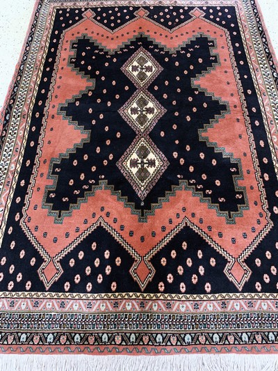27128633e - Sirdjan, Persien, Ende 20.Jhd, Wolle auf Baumwolle, ca. 226 x 155 cm, EHZ:(nahezu ...