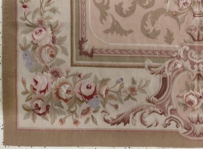 27128634b - Aubusson flachgewebt, China, Ende 20.Jhd, Wolle auf Baumwolle, ca. 280 x 180 cm, ...
