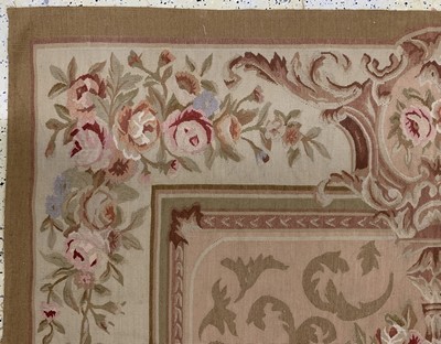 27128634g - Aubusson flachgewebt, China, Ende 20.Jhd, Wolle auf Baumwolle, ca. 280 x 180 cm, ...
