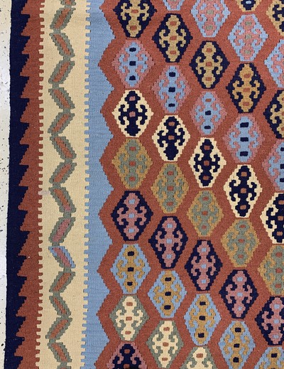 27128636c - Shahsawan Kelim, Persien, Ende 20.Jhd, Wolle auf Wolle, ca. 292 x 195 cm, ...
