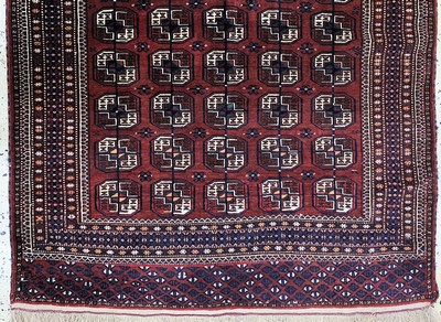 27128639f - 2 Lots Turkmenen, Turkmenistan, Mitte 20.Jhd, Wolle auf Wolle, ca. 195 x 141 cm & ca. ...