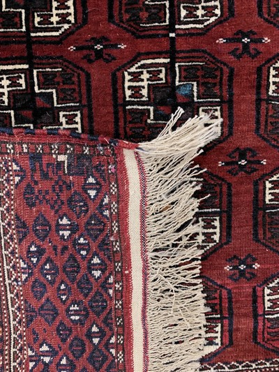 27128639h - 2 Lots Turkmenen, Turkmenistan, Mitte 20.Jhd, Wolle auf Wolle, ca. 195 x 141 cm & ca. ...