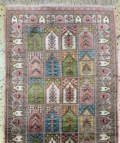 27128643a - Seiden Kayseri, Türkei, Mitte 20.Jhd, reineNaturseide, ca. 165 x 62 cm, EHZ: 1-2 ...