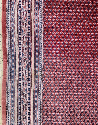 27128674c - Saruk Mir, Persia, mid-20th century, wool on cotton, approx. 450 x 319 cm, slightly faded ...
