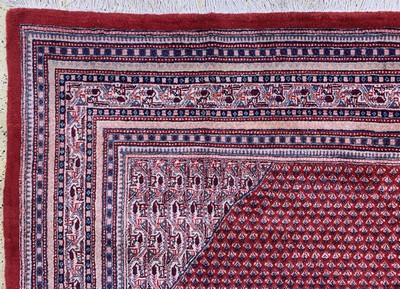 27128674g - Saruk Mir, Persia, mid-20th century, wool on cotton, approx. 450 x 319 cm, slightly faded ...