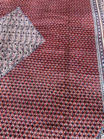27128674h - Saruk Mir, Persia, mid-20th century, wool on cotton, approx. 450 x 319 cm, slightly faded ...