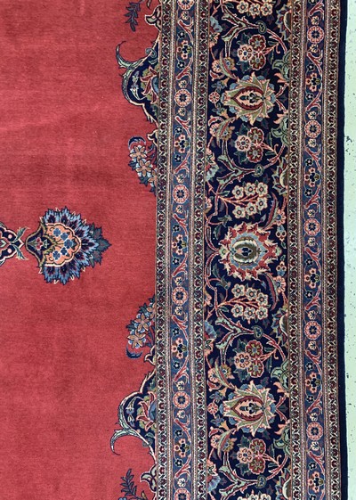 27128686e - Keschan Kork, Persien, Anfang 20.Jhd, Wolleauf Baumwolle, ca. 406 x 316 cm, EHZ: 2 ...