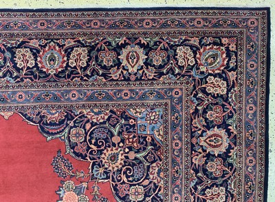 27128686f - Keschan Kork, Persien, Anfang 20.Jhd, Wolleauf Baumwolle, ca. 406 x 316 cm, EHZ: 2 ...