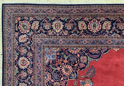 27128686g - Keschan Kork, Persien, Anfang 20.Jhd, Wolleauf Baumwolle, ca. 406 x 316 cm, EHZ: 2 ...