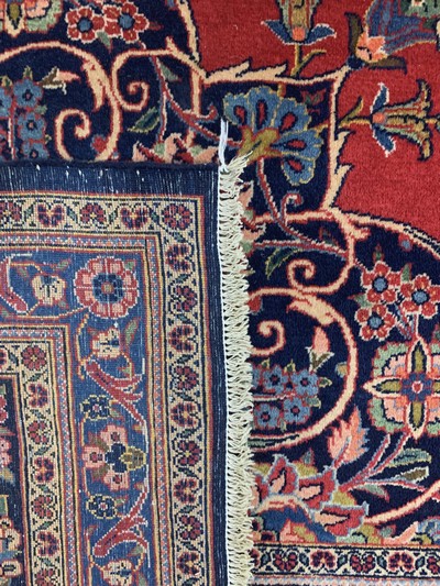 27128686j - Keschan Kork, Persien, Anfang 20.Jhd, Wolleauf Baumwolle, ca. 406 x 316 cm, EHZ: 2 ...