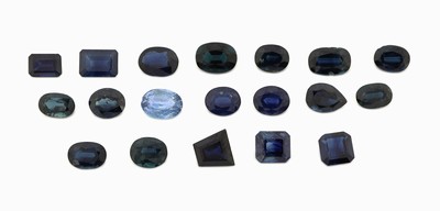 Image Lot lose facett. Saphire zus. ca. 15.04 ct, versch. Formen und Farbnuancen, z.T. ...