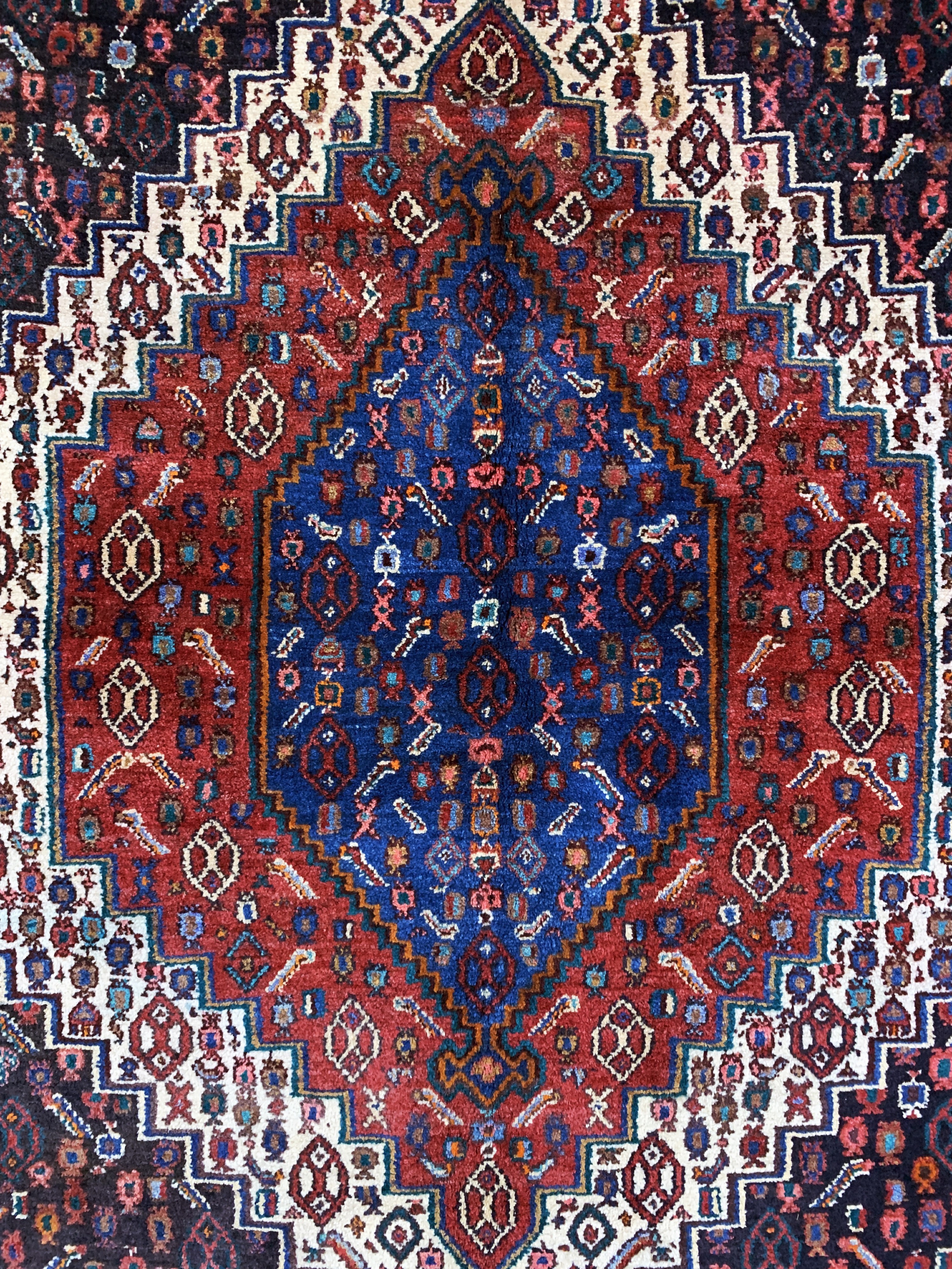 Detail c: Senneh, Persien, Ende 20.Jhd, Wolle auf Baumwolle, ca. 180 x 145 cm, EHZ: 2
