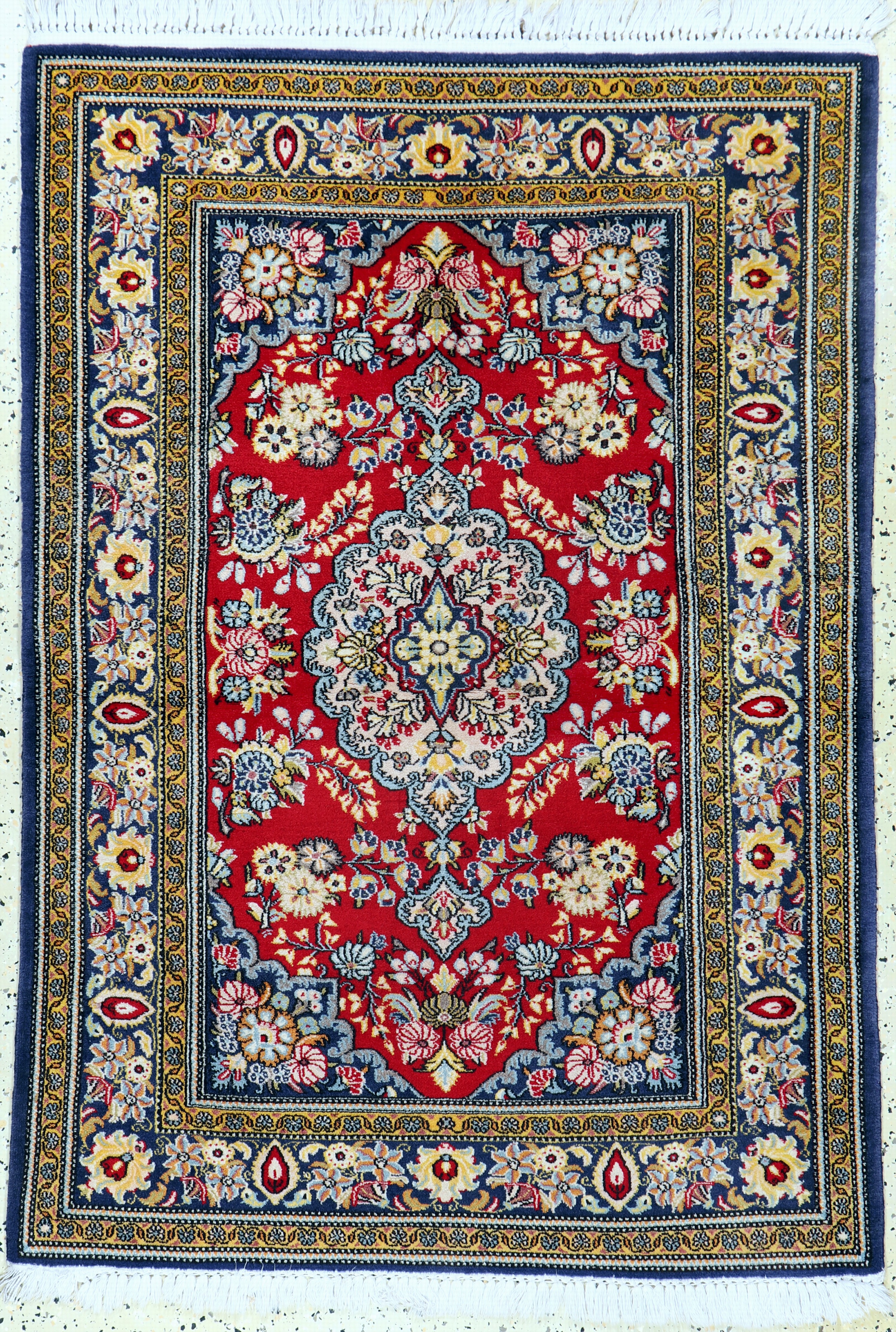 Image 27128728 - Ghom Kork, Persien, Mitte 20.Jhd, Korkwolleauf Baumwolle, ca. 147 x 102 cm, EHZ: 1-2 ...