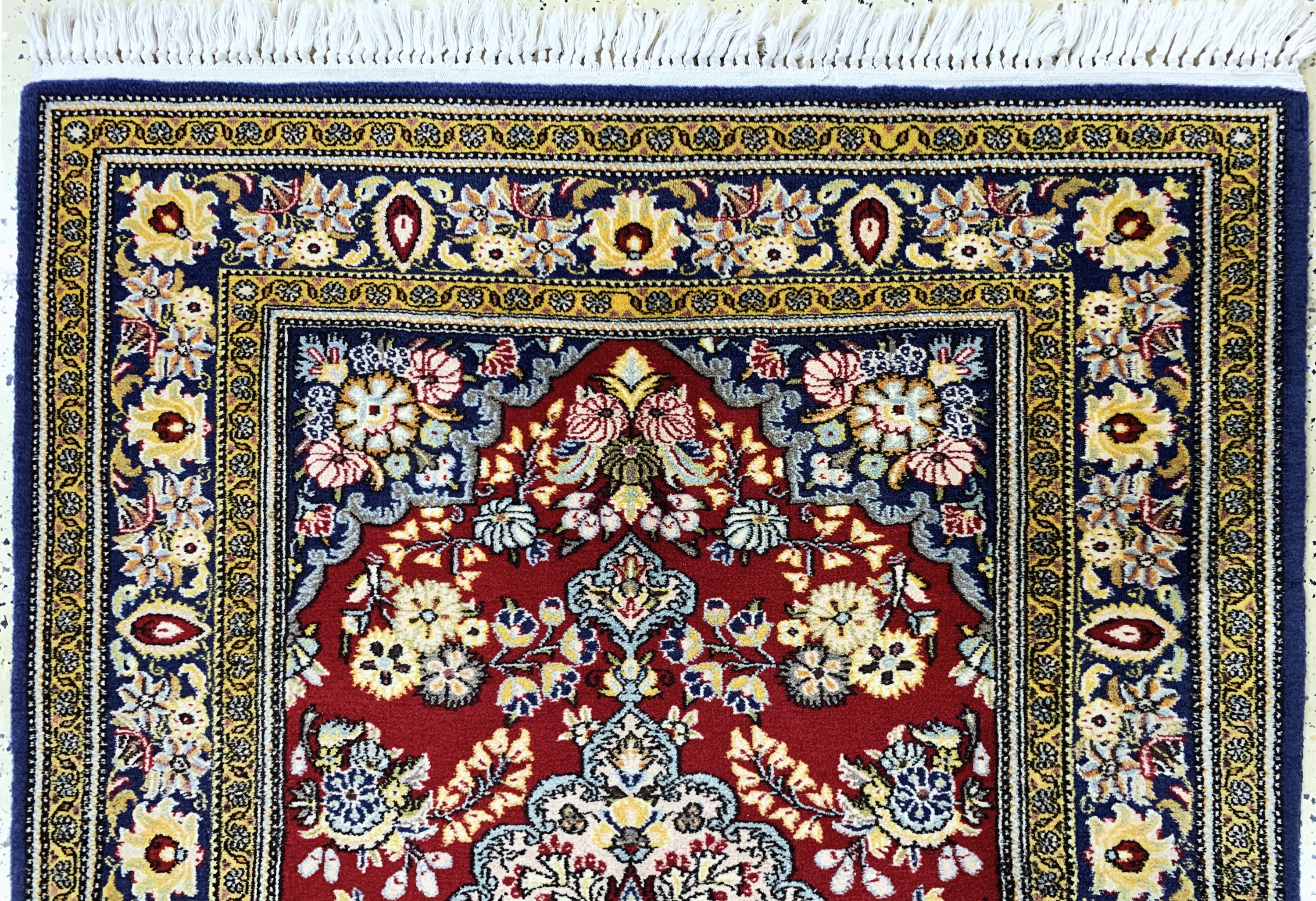 Detail a: Ghom Kork, Persien, Mitte 20.Jhd, Korkwolleauf Baumwolle, ca. 147 x 102 cm, EHZ: 1-2