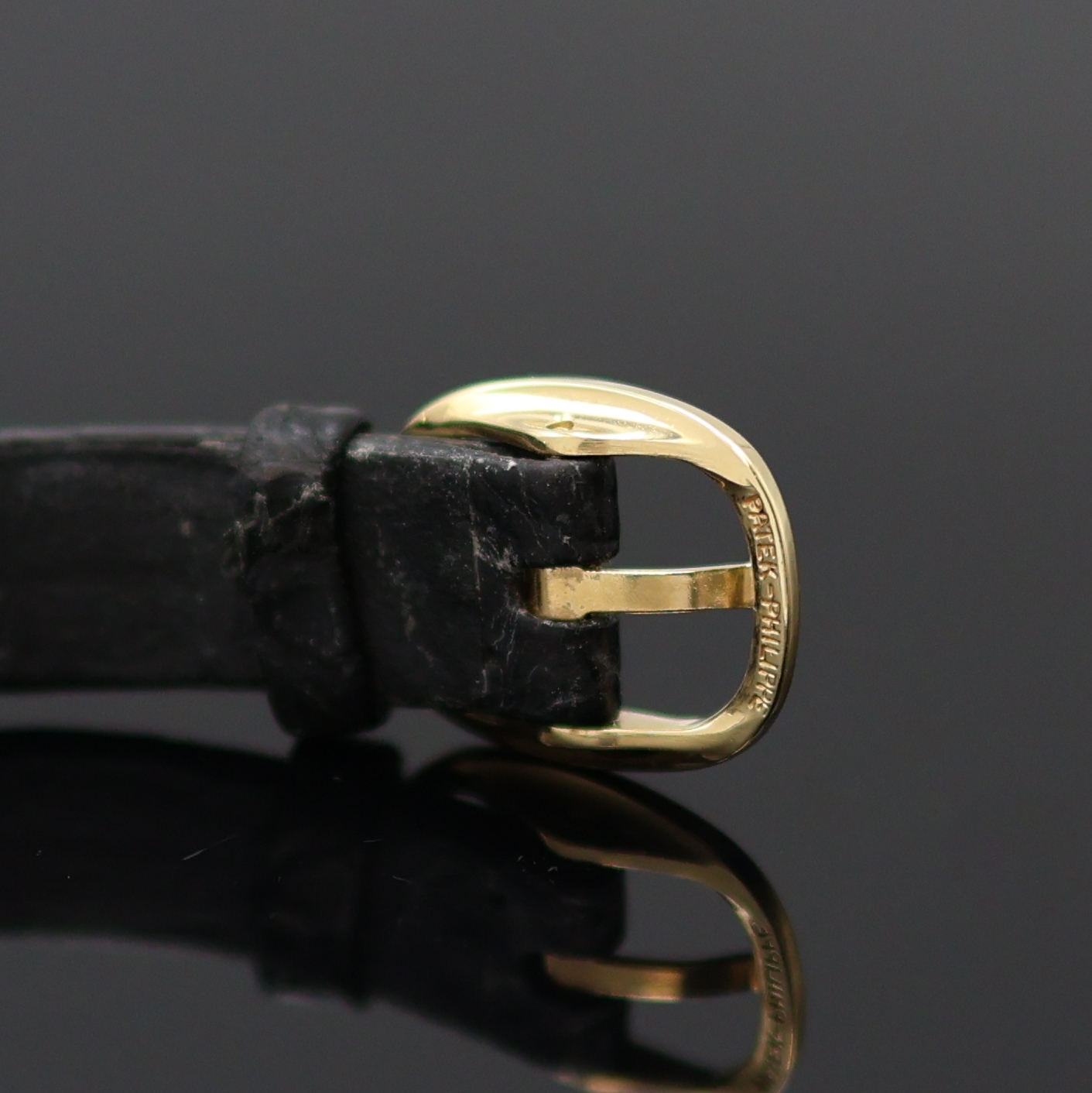 Detail c: PATEK PHILIPPE Ellipse d'Or Damenarmbanduhr in GG 750/000 Referenz 4564, Schweiz verk. lt. beil. Zertifikat 04/1991, Handaufzug, Lederband m. ...