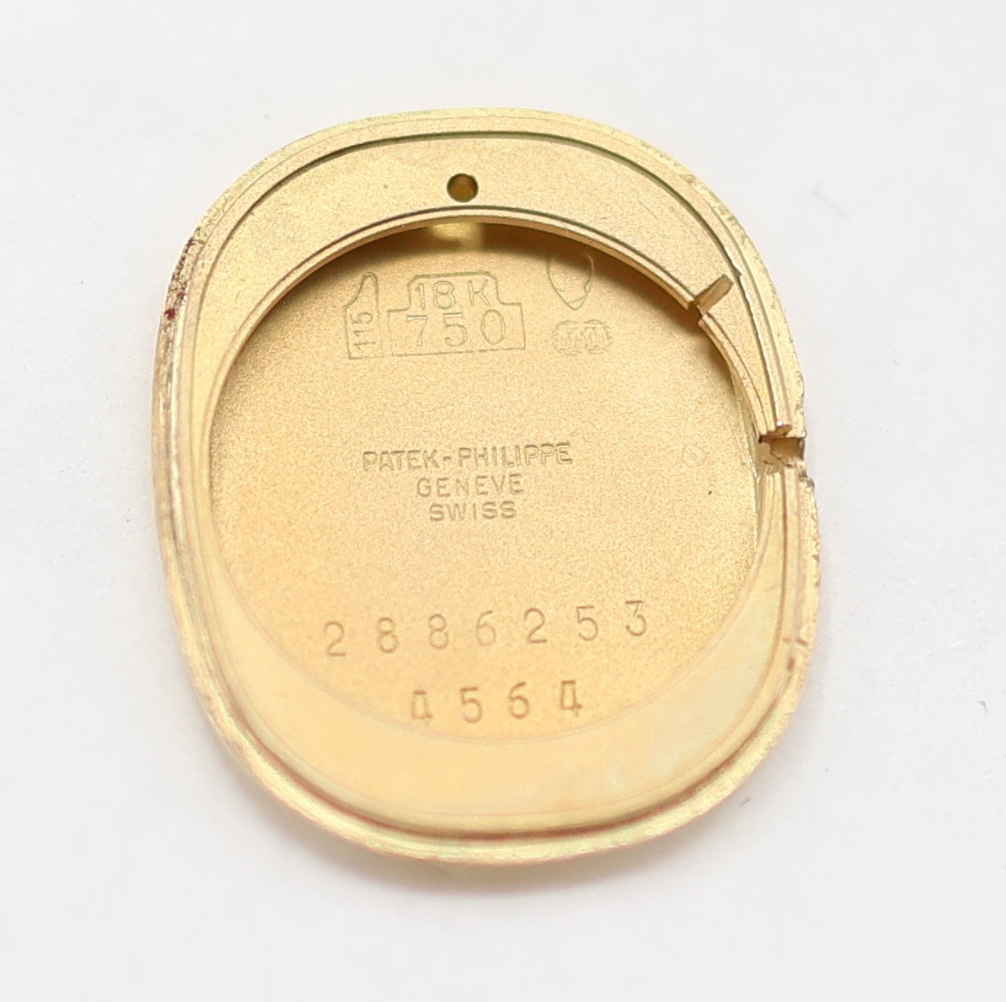 Detail g: PATEK PHILIPPE Ellipse d'Or Damenarmbanduhr in GG 750/000 Referenz 4564, Schweiz verk. lt. beil. Zertifikat 04/1991, Handaufzug, Lederband m. ...