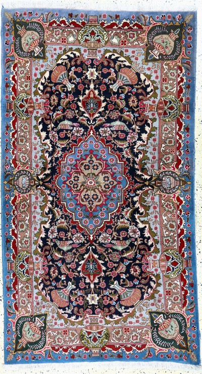 Image Kashmar, Persia, late 20th century, wool on cotton, approx. 212 x 117 cm, condition: 2. ...