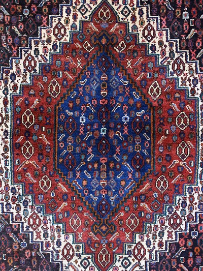 27128727c - Senneh, Persien, Ende 20.Jhd, Wolle auf Baumwolle, ca. 180 x 145 cm, EHZ: 2 ...