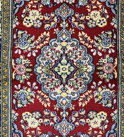 27128728c - Ghom Kork, Persien, Mitte 20.Jhd, Korkwolleauf Baumwolle, ca. 147 x 102 cm, EHZ: 1-2 ...