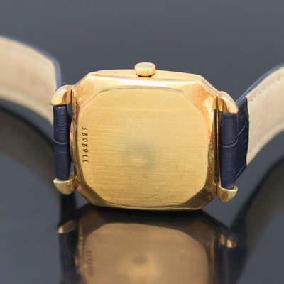 27128730d - IWC quadratische Armbanduhr in GG 750/000, Schweiz um 1952, Automatik, Boden aufgedr., ...