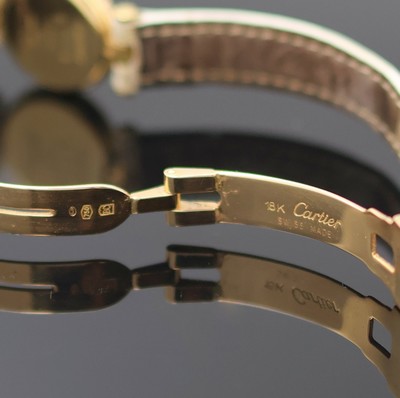 27128734c - CARTIER Vendome Damenarmbanduhr in GG 750/000 mit Brillanten, Schweiz um 1990, quarz, ...