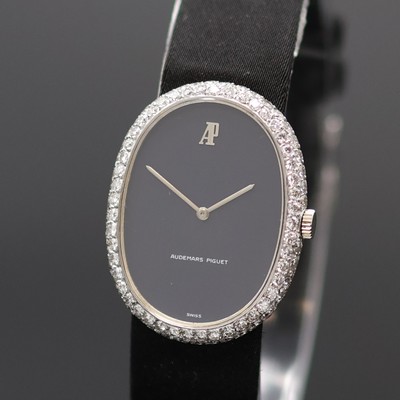 27128736a - AUDEMARS PIGUET brillant-besetzte Damenarmbanduhr in WG 750/000, Schweiz um 1975, ...