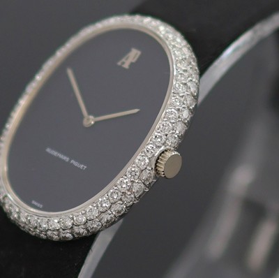 27128736b - AUDEMARS PIGUET brillant-besetzte Damenarmbanduhr in WG 750/000, Schweiz um 1975, ...