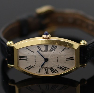 27128739a - CARTIER Tonneau Damenarmbanduhr in GG 750/000 Referenz 89590043, Schweiz um 1990, ...