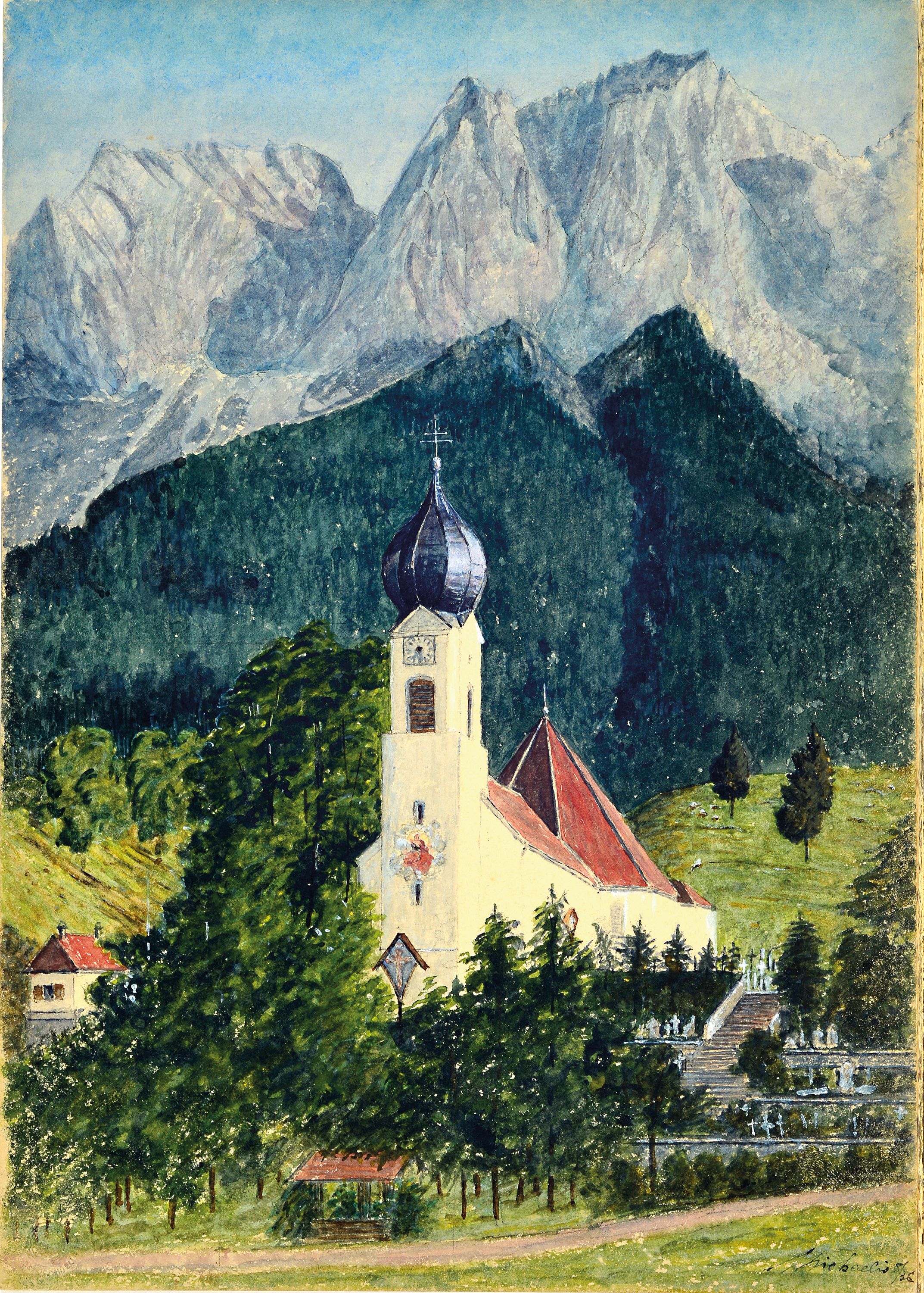 Image 27129065 - Fr. Michaelis, deutscher Künstler der um 1900 -30er-Jahre, 4 Aquarelle mit ...