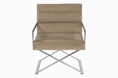 27129085a - Armlehnstuhl, ´Kappa-L´, made in Italy, hellbraune Lederbezüge, gepolsterte ...