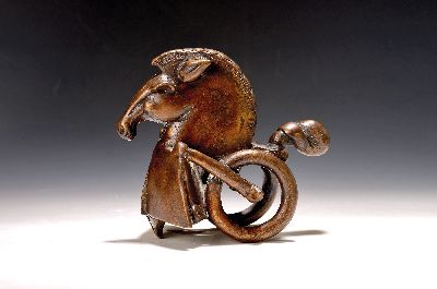 27129589k - Gernot Rumpf, born 1941 Kaiserslautern, Sulky horse, signed and numbered. 18 x 19 cm ...