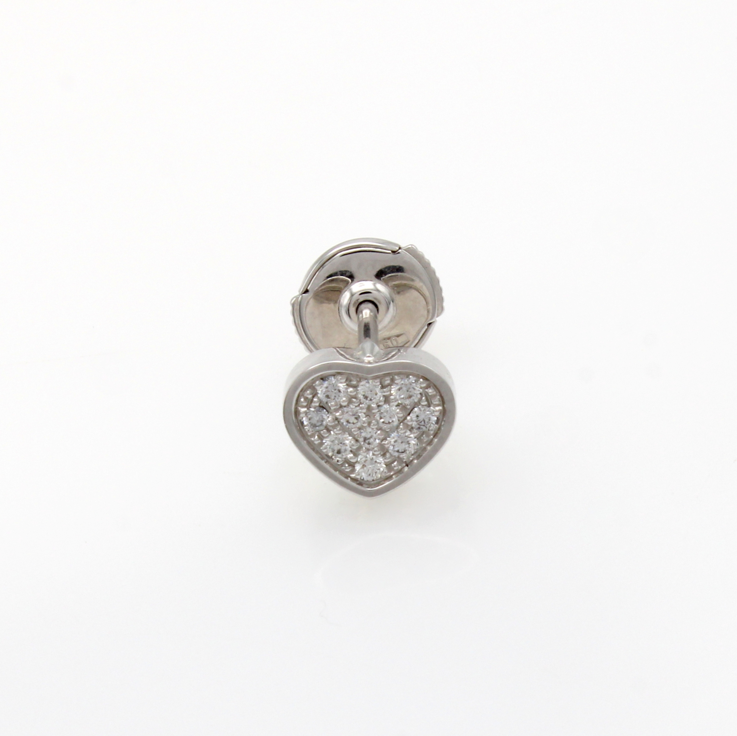 Image 27129795 - Chopard My Happy Hearts Ohrstecker, WG 750/000, einzelner Ohrstecker in Herzform, 11 ...