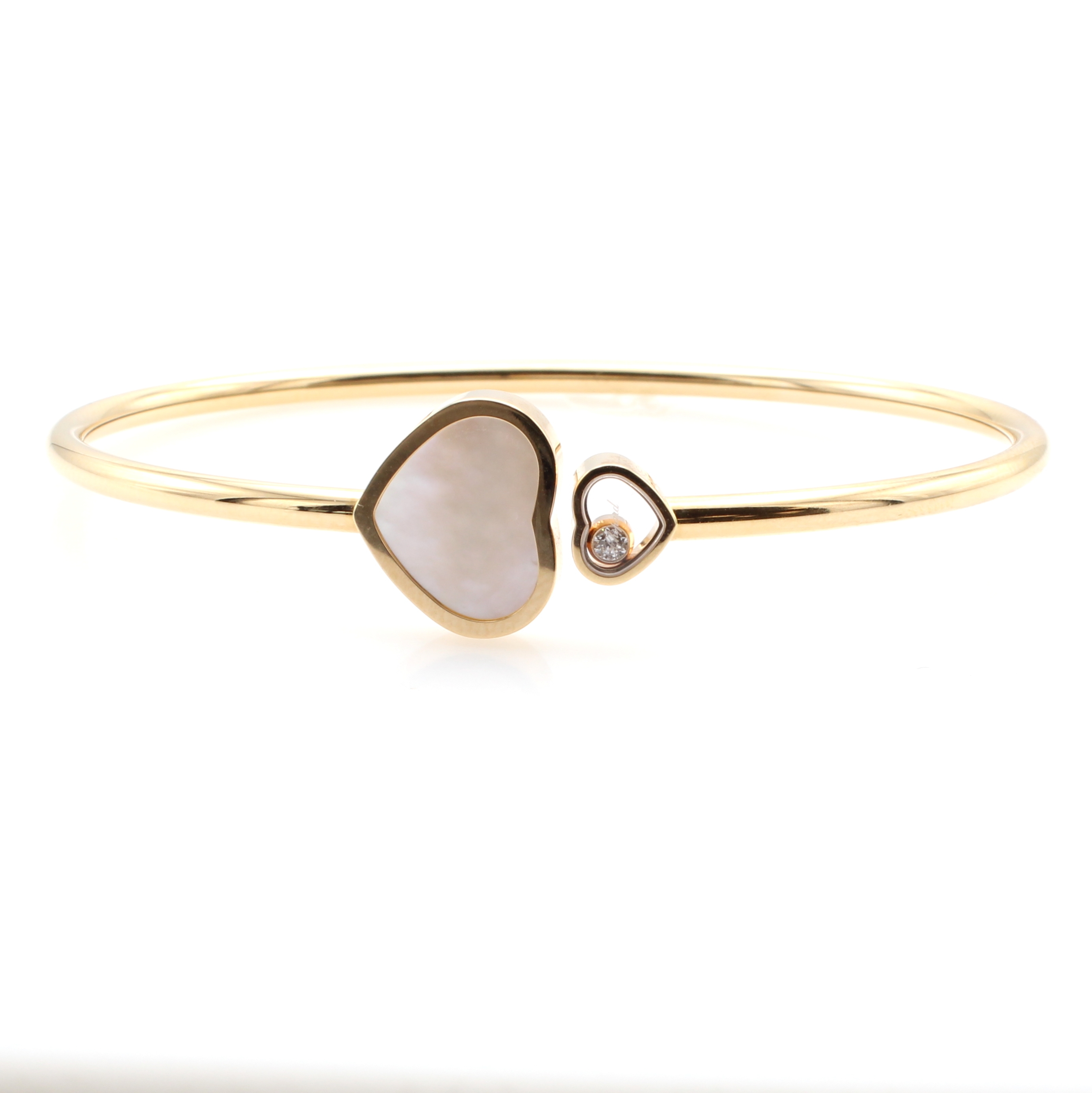 Image 27129901 - Chopard Armspange Happy Hearts mit Perlmutt und Brillant, RoséG 750/000, Brill. ca. ...