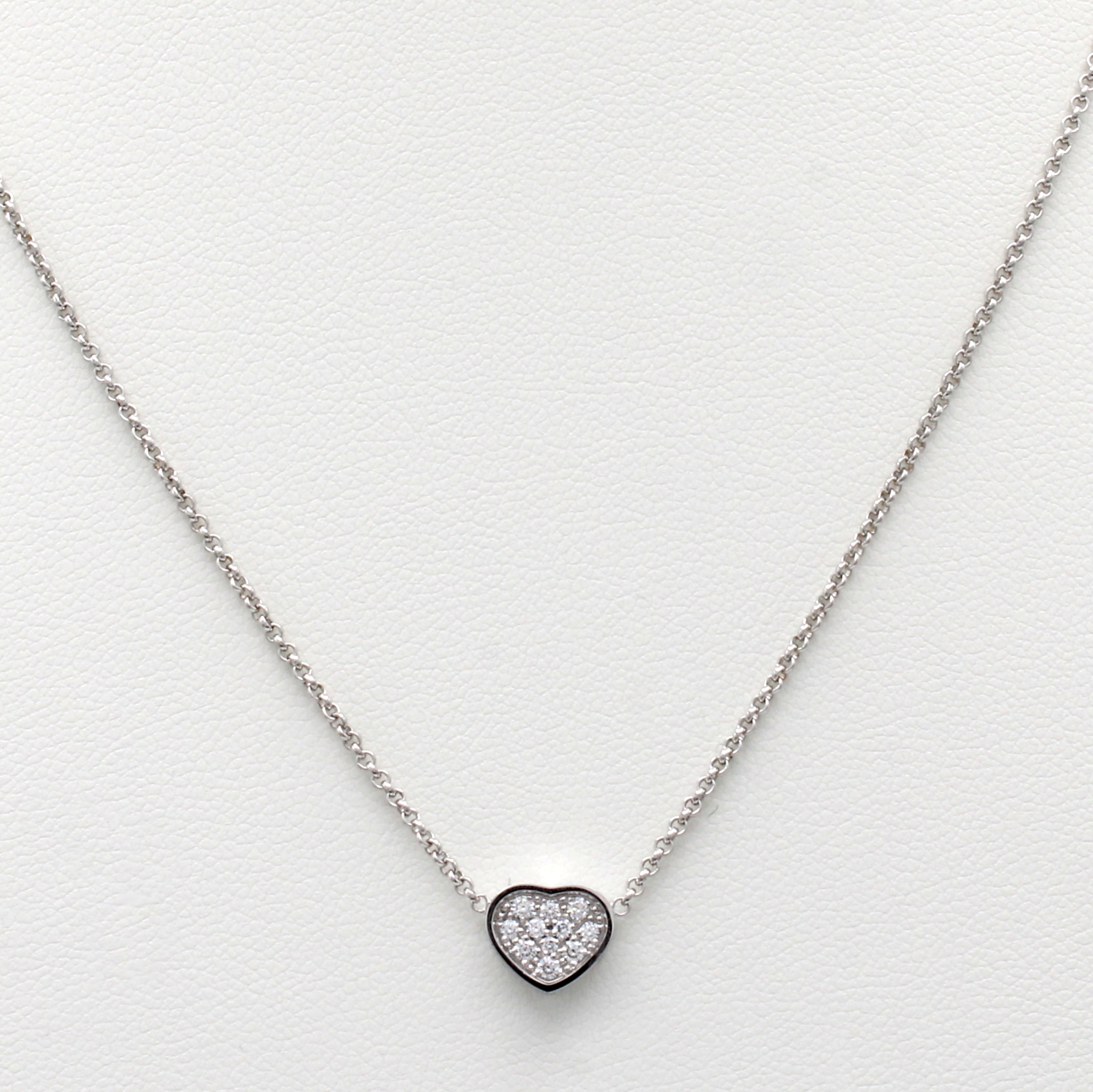 Image 27129920 - Chopard Collier Happy Hearts mit Brillanten, WG 750/000, 11 Brill. zus. ca. 0.12 ct ...