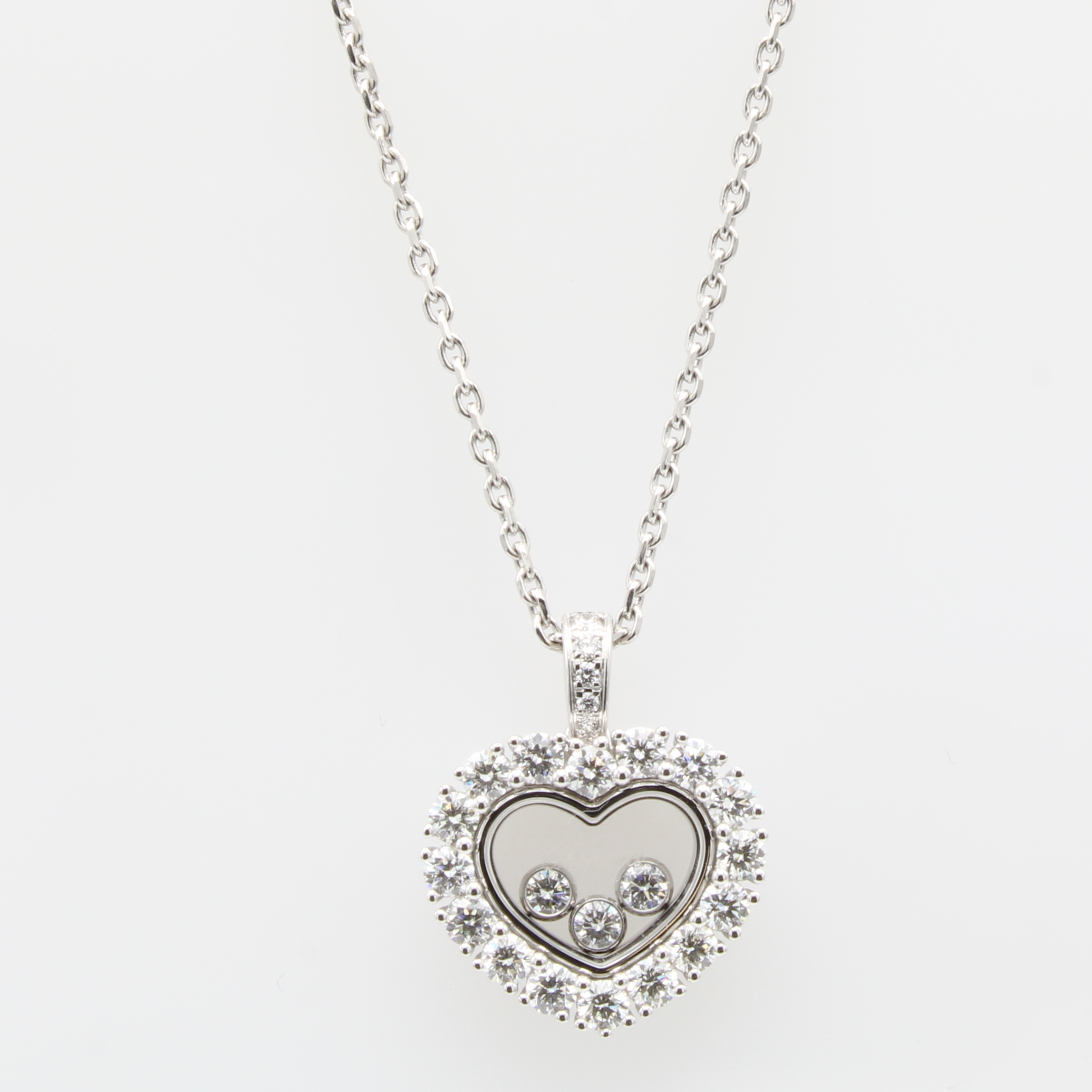 Image 27129928 - Chopard Collier Happy Diamonds mit Brillanten, WG 750/000, 3 Brill. lose im Herz gef. ...