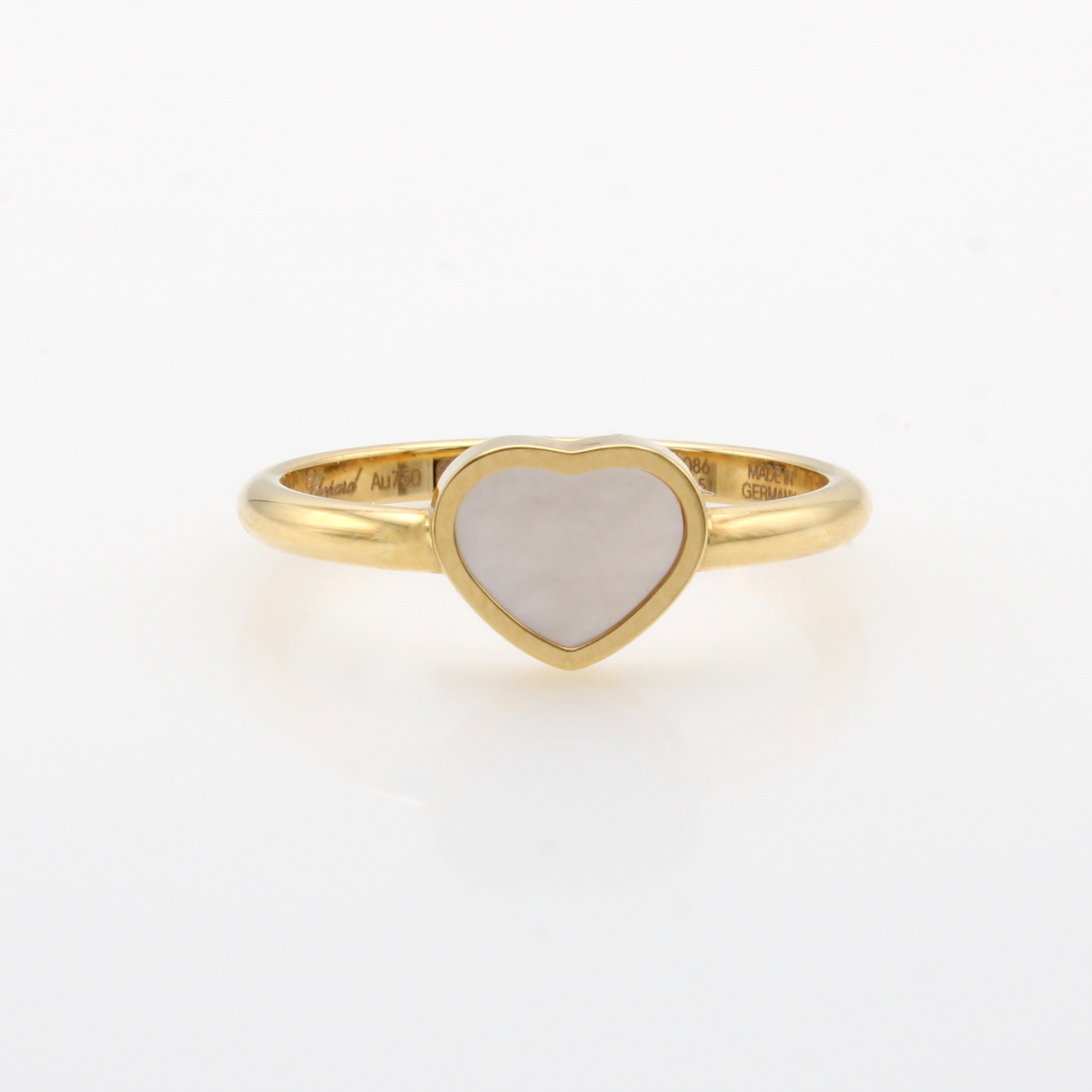 Image 27129939 - Chopard Ring My Happy Hearts mit Perlmutt, RoséG 750/000, RW ca. 55, orig. Etui u. ...